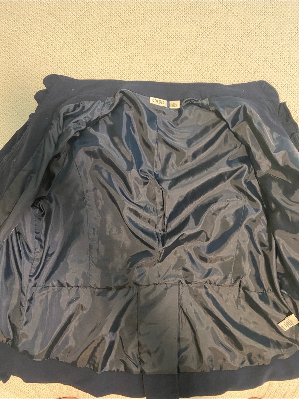 Cato Navy Ruffle-Trim Button Jacket - Picture 4 of 5